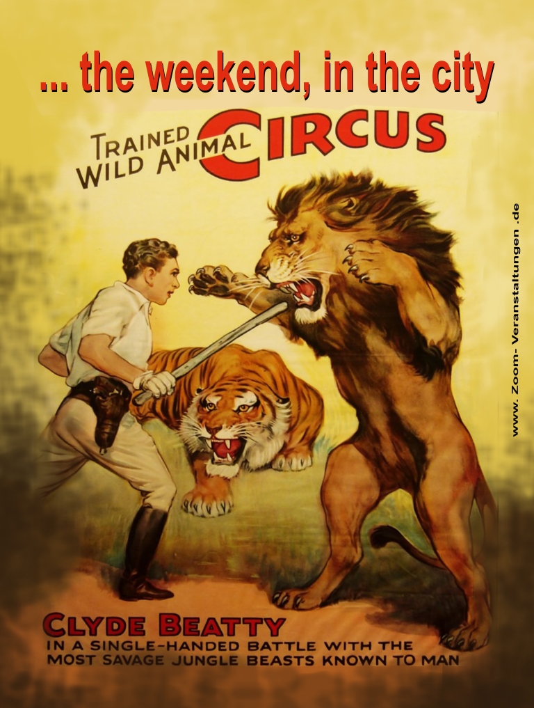 Zirkus-Poster "Wild animal Circus" 80  x 60cm